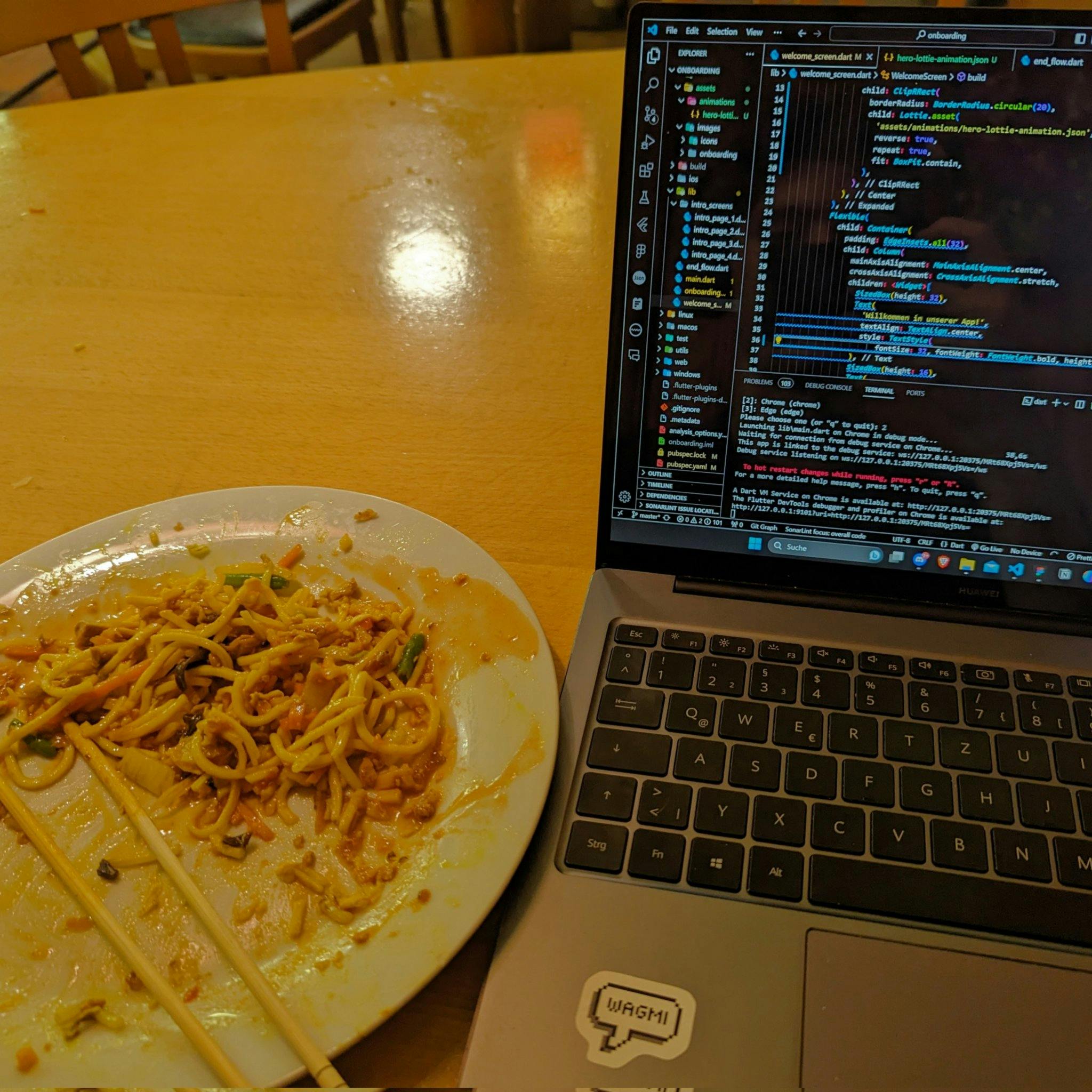 asian food and code
